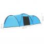 Preview: Camping-Zelt Iglu 650x240x190 cm 8 Personen Blau