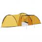 Preview: ARDEBO.de - Camping-Zelt Iglu 650x240x190 cm 8 Personen Gelb