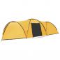 Preview: Camping-Zelt Iglu 650x240x190 cm 8 Personen Gelb