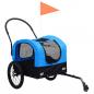 Preview: 2-in-1 Fahrradanhänger für Hunde und Buggy Blau und Schwarz