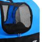 Preview: 2-in-1 Fahrradanhänger für Hunde und Buggy Blau und Schwarz