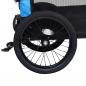 Preview: 2-in-1 Fahrradanhänger für Hunde und Buggy Blau und Schwarz