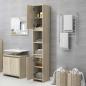 Preview: Badezimmerschrank Sonoma-Eiche 30x30x183,5 cm Holzwerkstoff