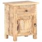 Preview: Nachttisch 40x30x50 cm Raues Mangoholz