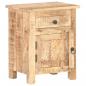 Preview: Nachttisch 40x30x50 cm Raues Mangoholz