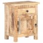 Preview: Nachttisch 40x30x50 cm Raues Mangoholz