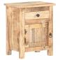 Preview: Nachttisch 40x30x50 cm Raues Mangoholz