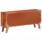 Preview: Sideboard Grau 120x30x55 cm Massivholz Palisander