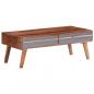 Preview: ARDEBO.de - Couchtisch Grau 110x50x40 cm Massivholz Palisander