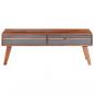 Preview: Couchtisch Grau 110x50x40 cm Massivholz Palisander