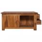 Preview: Couchtisch 68x68x33 cm Teak Massivholz