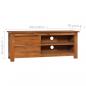 Preview: TV-Schrank 100x30x40 cm Teak Massivholz