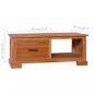 Preview: TV-Schrank 90x50x37 cm Massivholz Teak