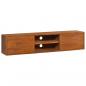 Preview: ARDEBO.de - Wand-TV-Schrank 135x30x30 cm Teak Massivholz