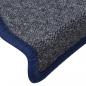 Preview: Treppenmatten 15 Stk. Dunkelgrau und Blau 65x24x4 cm