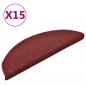 Preview: Treppenmatten 15 Stk. Rot 56x17x3 cm