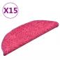 Preview: Treppenmatten 15 Stk. Rosa 56x17x3 cm