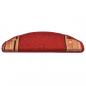 Preview: Treppenmatten Selbstklebend 15 Stk. Rot 65x21x4 cm  