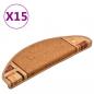 Preview: Treppenmatten Selbstklebend 15 Stk. Beige 65x21x4 cm