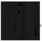 Preview: Wandschrank Schwarz 60x30x30 cm Massivholz Kiefer