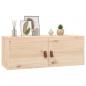 Preview: Wandschrank 80x30x30 cm Massivholz Kiefer