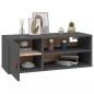 Preview: Wandschrank Grau 80x30x30 cm Massivholz Kiefer