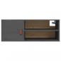 Preview: Wandschrank Grau 80x30x30 cm Massivholz Kiefer