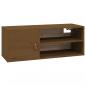 Preview: Wandschrank Honigbraun 80x30x30 cm Massivholz Kiefer