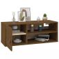 Preview: Wandschrank Honigbraun 80x30x30 cm Massivholz Kiefer