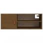 Preview: Wandschrank Honigbraun 80x30x30 cm Massivholz Kiefer