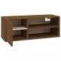 Preview: Wandschrank Honigbraun 80x30x30 cm Massivholz Kiefer