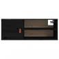 Preview: Wandschrank Schwarz 80x30x30 cm Massivholz Kiefer