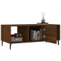 Preview: Couchtisch Braun Eichen-Optik 102x50x40 cm Holzwerkstoff