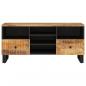 Preview: TV-Schrank 100x33x46 cm Massivholz Mango & Holzwerkstoff