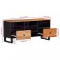 Preview: TV-Schrank 100x33x46 cm Massivholz Akazie und Holzwerkstoff