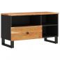 Preview: TV-Schrank 80x33x46 cm Massivholz Akazie und Holzwerkstoff