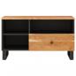 Preview: TV-Schrank 80x33x46 cm Massivholz Akazie und Holzwerkstoff