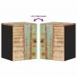 Preview: Bad-Wandschrank 38x33x48 cm Altholz Massiv