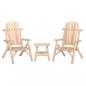 Preview: ARDEBO.de - 3-tlg. Garten-Lounge-Set Massivholz Fichte