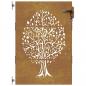 Preview: Gartentor 85x125 cm Cortenstahl Baum-Design