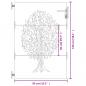 Preview: Gartentor 85x150 cm Cortenstahl Baum-Design