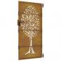 Preview: Gartentor 85x200 cm Cortenstahl Baum-Design