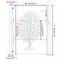 Preview: Gartentor 105x155 cm Cortenstahl Baum-Design