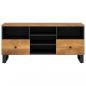 Preview: TV-Schrank 100x33x46 cm Massivholz Mango und Holzwerkstoff