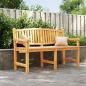 Preview: ARDEBO.de - Gartenbank 149,5x60x90 cm Massivholz Teak