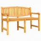 Preview: Gartenbank 149,5x60x90 cm Massivholz Teak