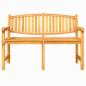 Preview: Gartenbank 149,5x60x90 cm Massivholz Teak