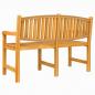 Preview: Gartenbank 149,5x60x90 cm Massivholz Teak