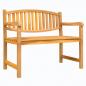 Preview: Gartenbank 114x59x87 cm Massivholz Teak