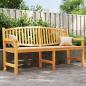 Preview: ARDEBO.de - Gartenbank 179,5x60x90 cm Massivholz Teak